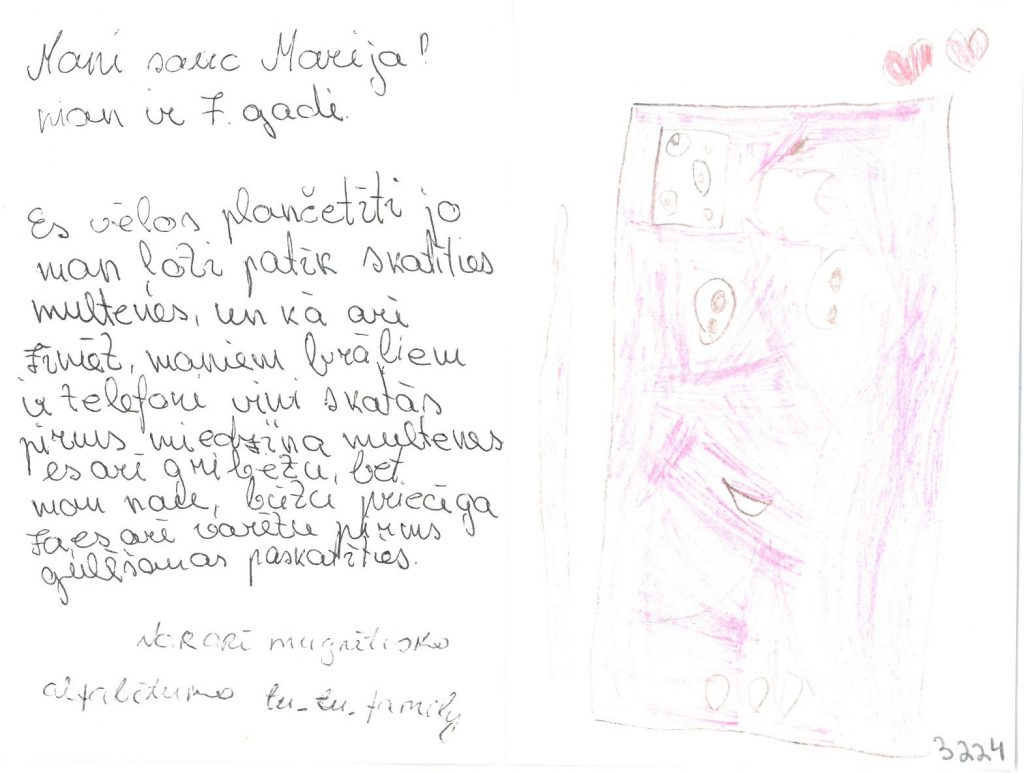 Marija sapņo par planšeti.