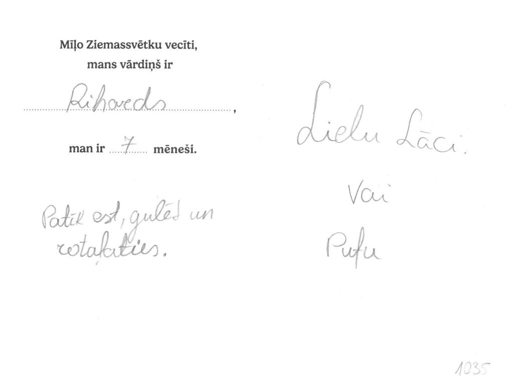 Rihards sapņo par lielu lāci