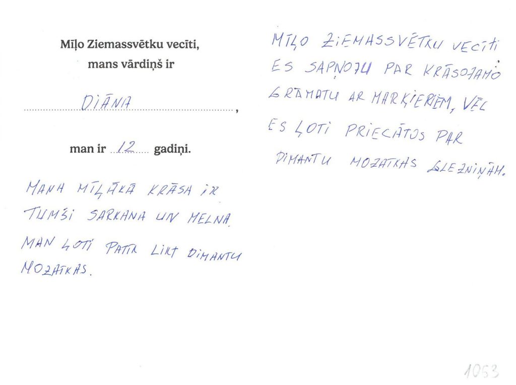 Diāna sapņo par krāsojamo grāmatu ar marķieriem