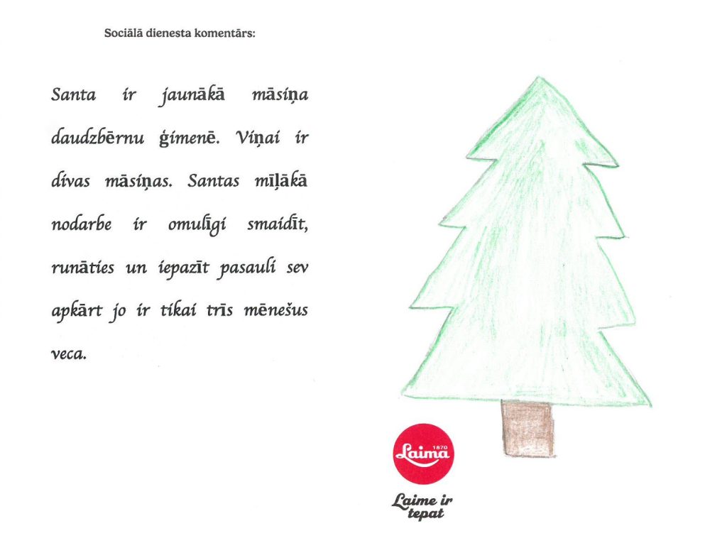 Santa sapņo par drēbītēm, dziedošu mantu vai grabulīti
