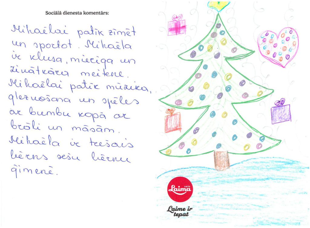 Mihaēla sapņo par zīmēšanas molbertu ar dažādām krāsā.