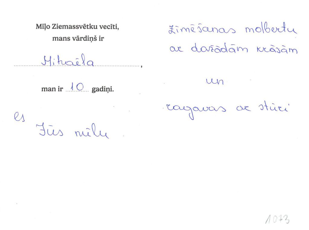 Mihaēla sapņo par zīmēšanas molbertu ar dažādām krāsā.