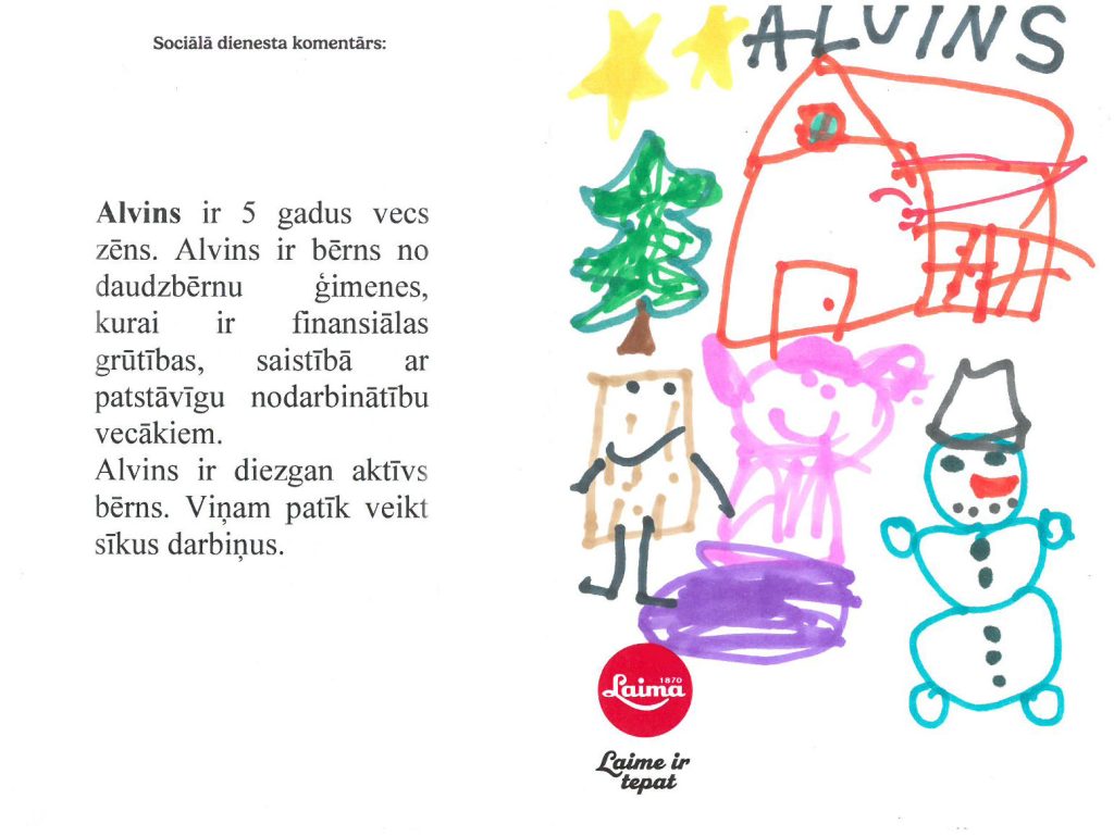 Alvins sapņo par divriteni. Priecāsies arī par spilvenu ar segu.