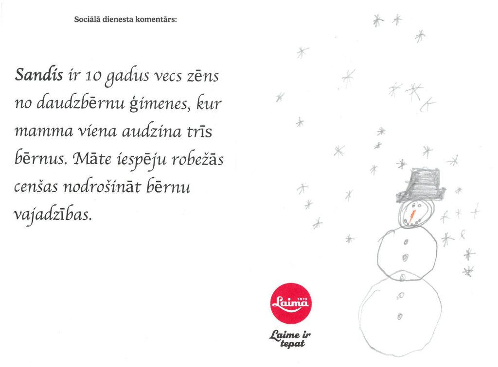 Sandis sapņo par konstruktoru un drēbēm vai velosipēdu.