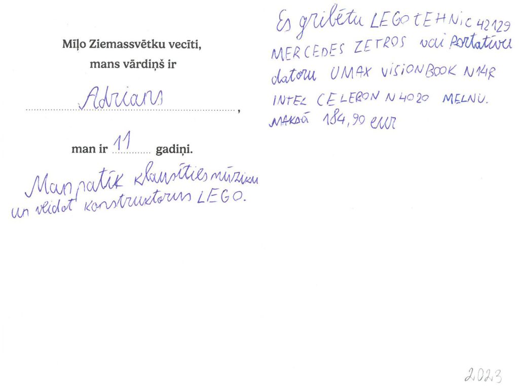 Adrians sapņo par LEGO tehnic 42129 Mercedes Zetros.