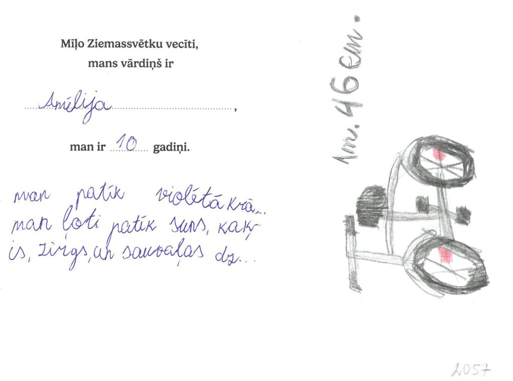 Amēlija sapņo par riteni.