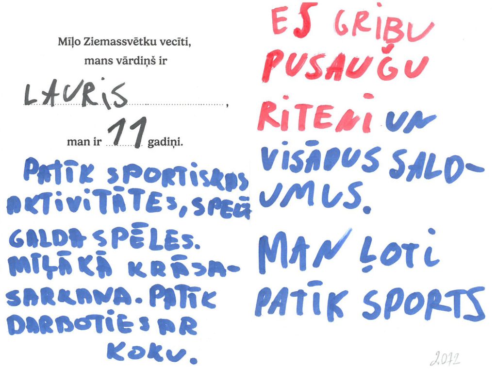 Lauris sapņo par pusaudžu riteni.