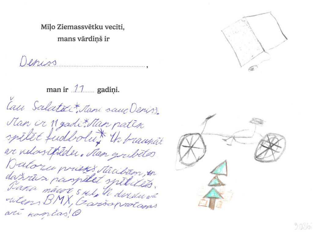 Deniss sapņo par datoru mācībām vai bmx riteni.