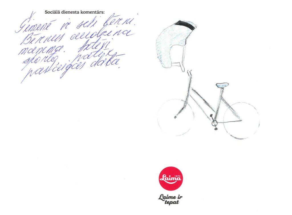 Stefānija sapņo par 26 collu velosipēdu ar 14-16 collu rāmi un ķiveri.