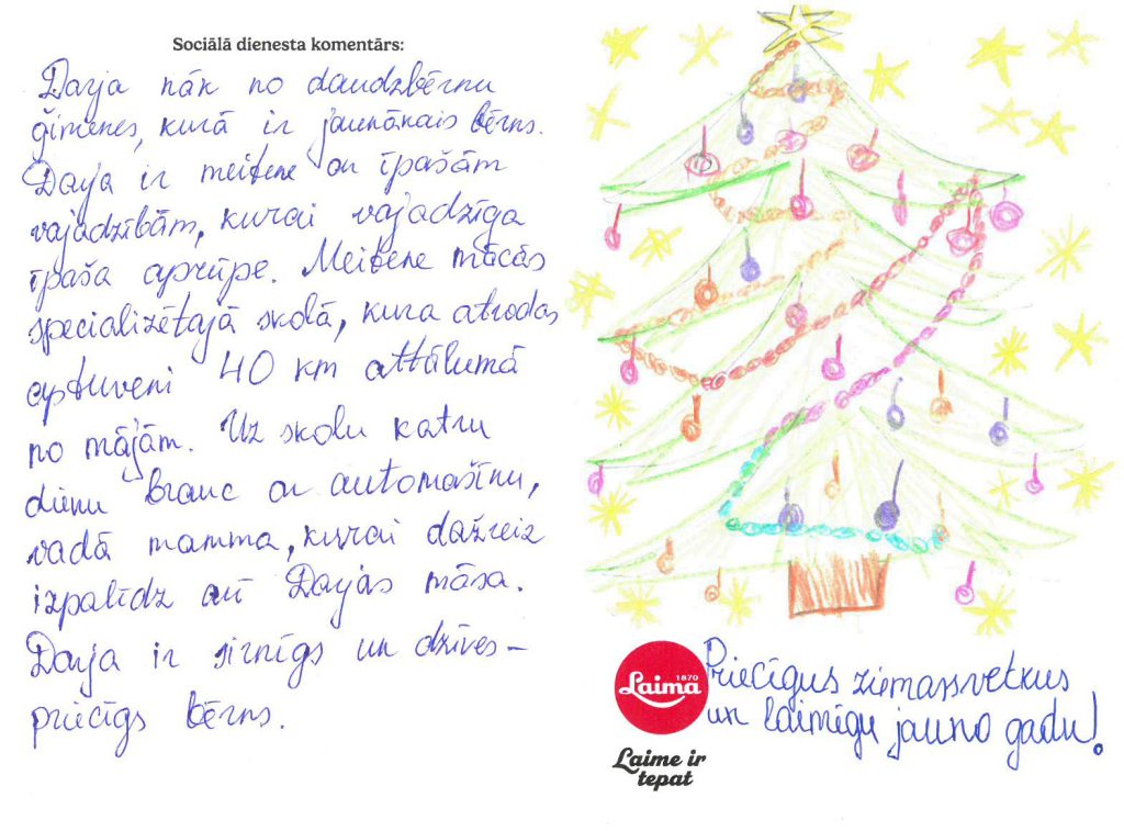 Darja sapņo par slēpošanas kostīmu ar visu aprīkojumu vai portatīvo datoru.