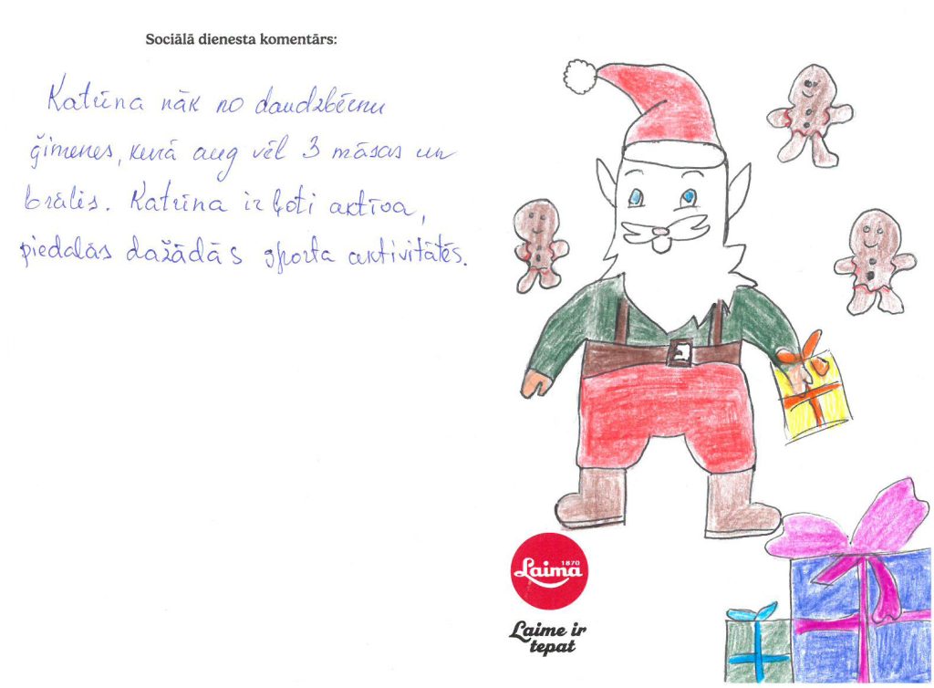 Katrīna sapņo par ziemas botām vai partatīvo datoru skolas darbu veikšanai.