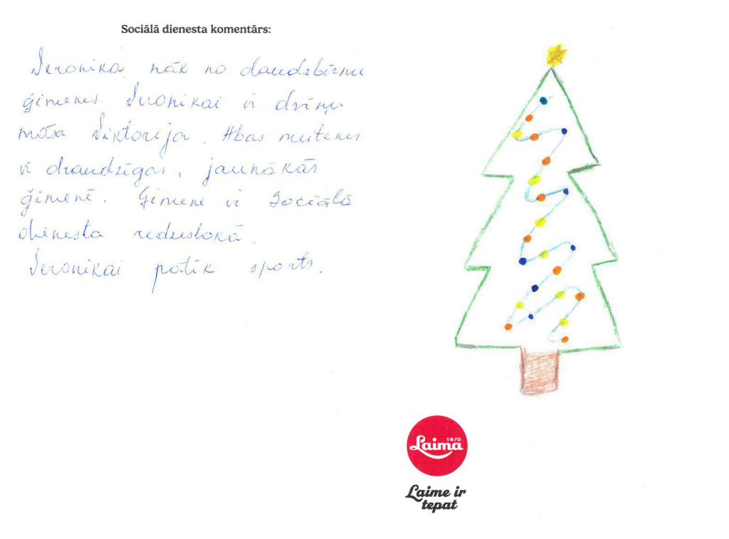 Veronika sapņo par NIKE krosenēm vai divriteni.