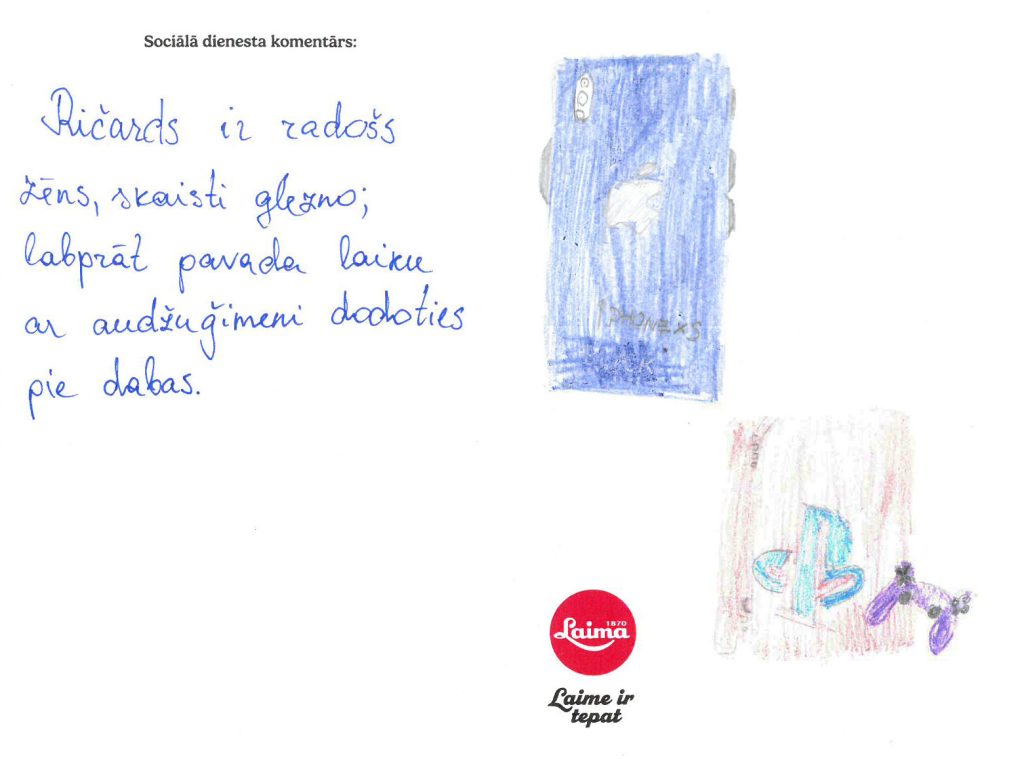 Ričards sapņo par Iphone vai Playstation.