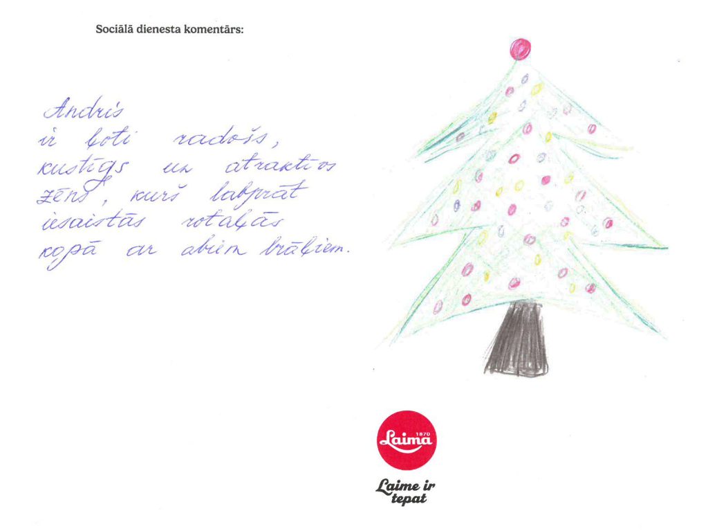 Andris sapņo par velosipēdu vai batutu.