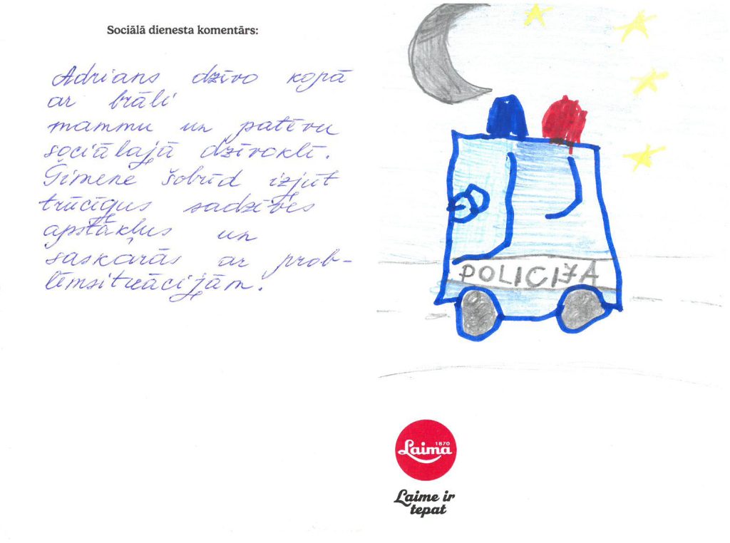 Adrians sapņo par velosipēdu vai policijas auto ar pulti.