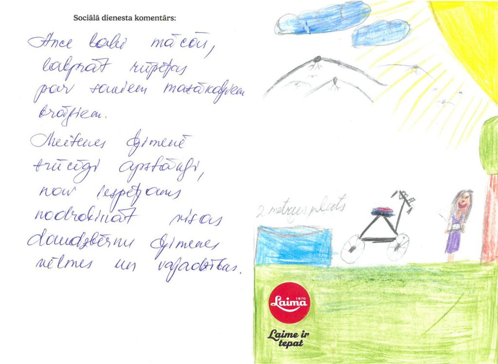 Ance Ziemassvētkos vēlētos saņemt riteni vai baseinu.