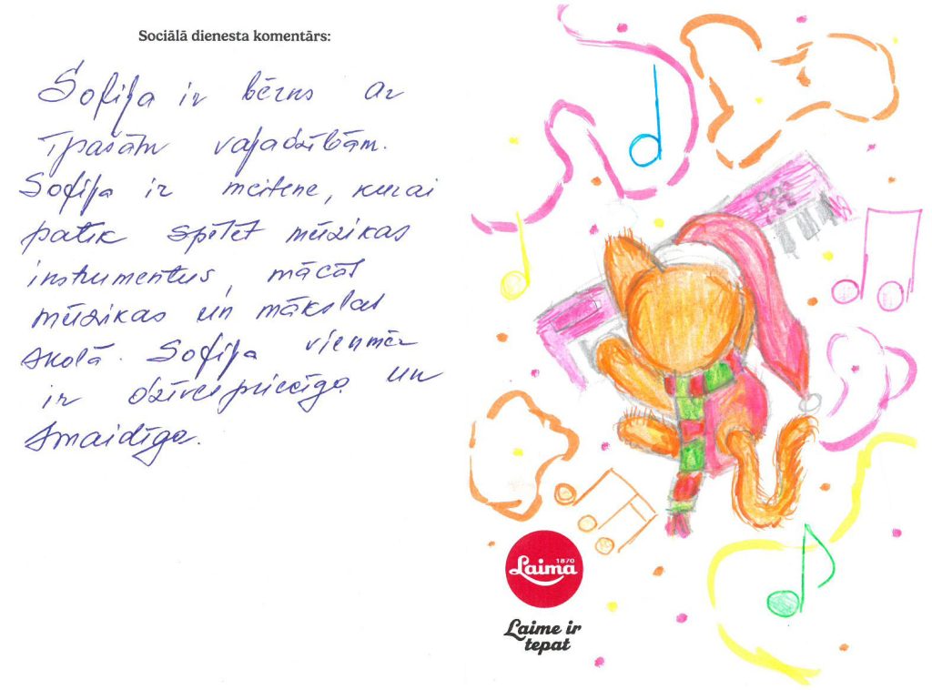 Sofija sapņo par sintezatoru.