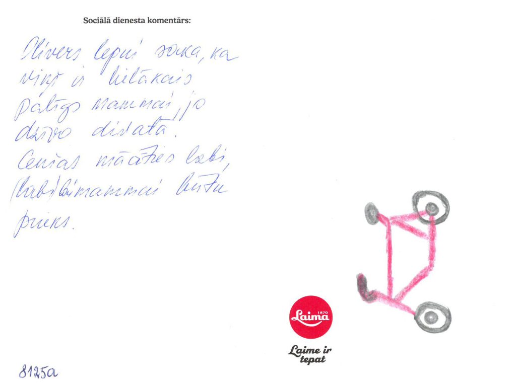 Olivers sapņo par velosipēdu vai planšeti.