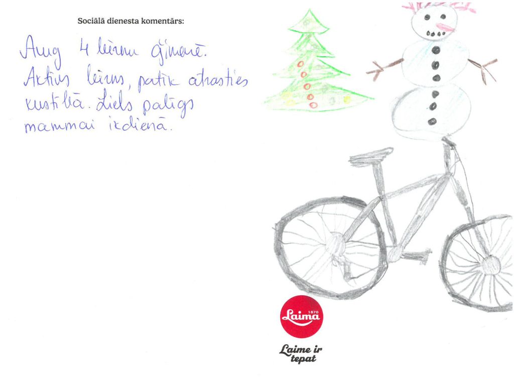 Atis sapņo par velosipēdu.